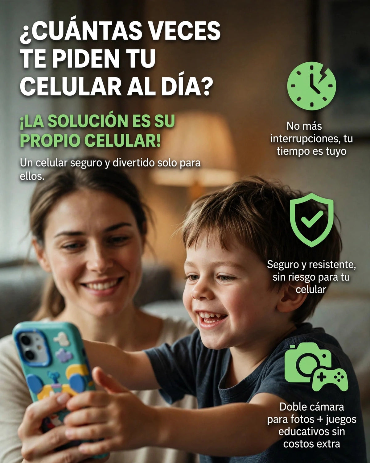 CELULAR CAMARA DOBLE KIDS
